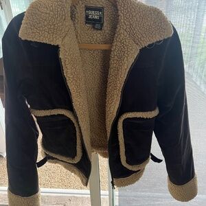 Guess Winter Jacket dark brown